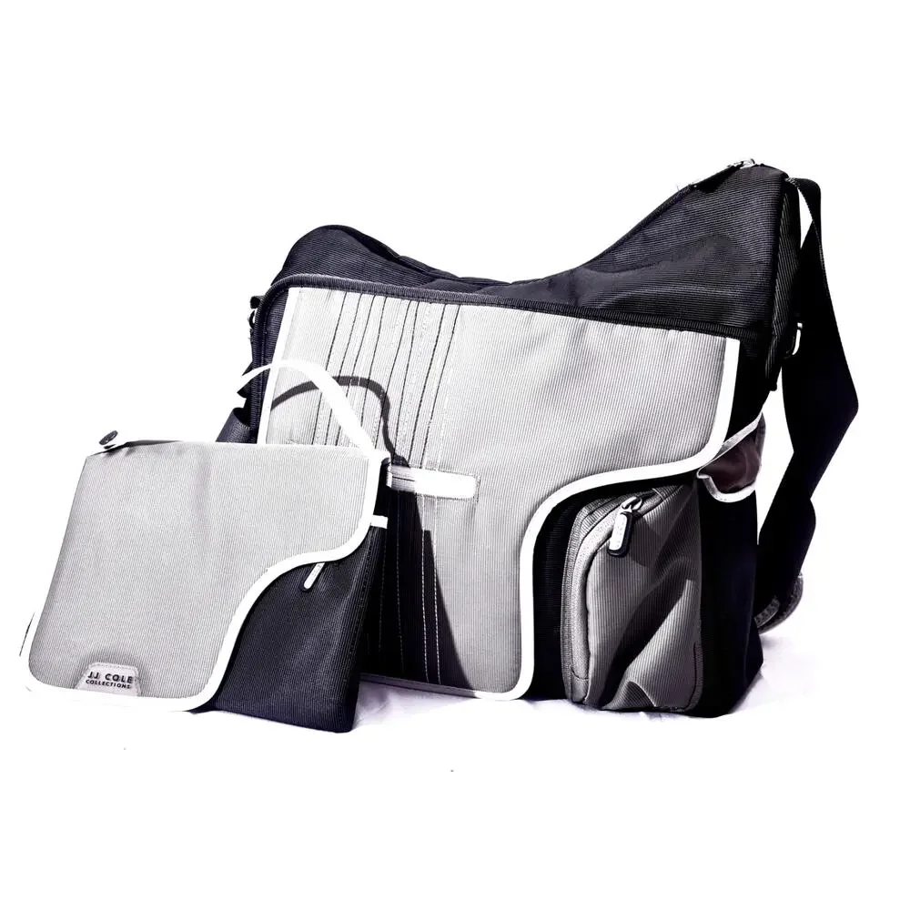 J.J. Cole Collections Messenger Bag Multi Pocket Shoulder Bag